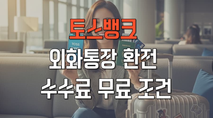 토스뱅크 외화통장 환전 수수료 무료 조건 완벽 분석 및 해외여행 카드 전격 비교!