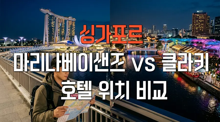싱가포르 마리나베이샌즈 vs 클라키 호텔 위치 비교 어디가 내 여행에 딱일까