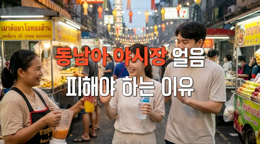 동남아 야시장 얼음 섭취 절대 피해야 하는 진짜 이유 (식중독 예방 완벽 가이드)