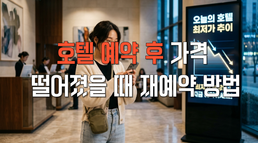 호텔 예약 후 가격 떨어졌을 때 N만원 아끼는 재예약 방법과 BRG 보상 가이드